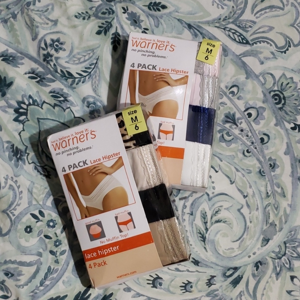 2 Boxes of Warner Lace Hipster M/6 (New in Box)